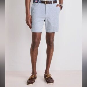 Vineyard Vines Blue and White Checkered Shorts